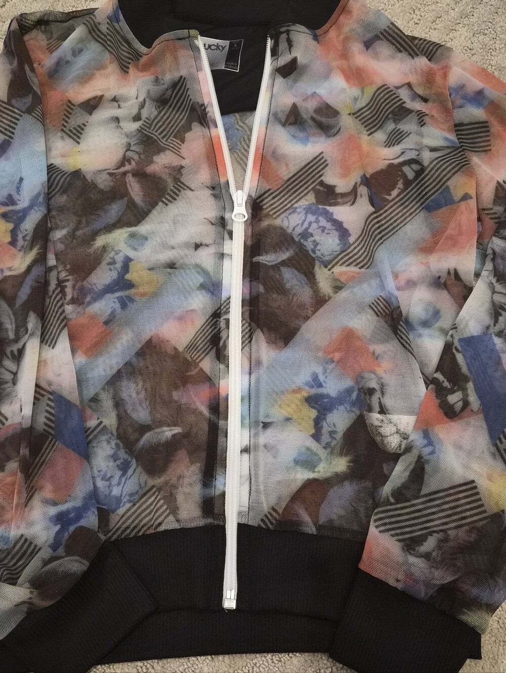 3 Piece Black -Lucky In Love Tennis Tank. Black/White Tiered Skirt w/ Jacket - S - Picture 3 of 9